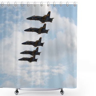 Personality  Blue Angels Shower Curtains