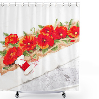 Personality  Hobbies. Embroidery Cross-stitch Shower Curtains