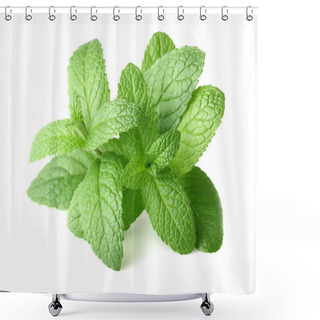 Personality  Peppermint In Closeup Shower Curtains