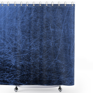 Personality  Metallic Midnight Blue Background Shower Curtains