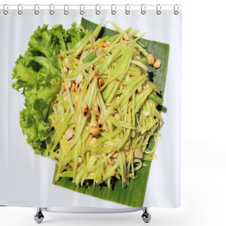 Personality  Green Mango Salad Shower Curtains