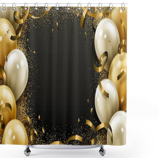 Personality  Party Balloon Background Shower Curtains