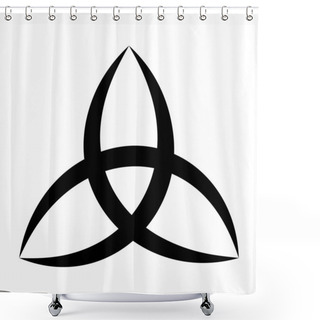 Personality  Celtic Symbol Triangular Design  Shower Curtains