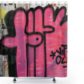 Personality  Funky Street Art Shower Curtains