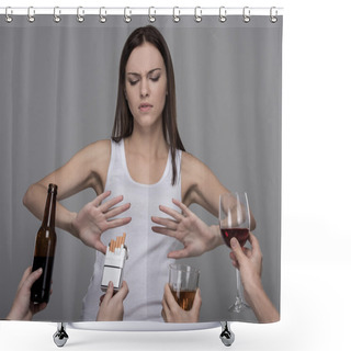 Personality  Social Shower Curtains