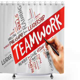 Personality  TEAMWORK Shower Curtains