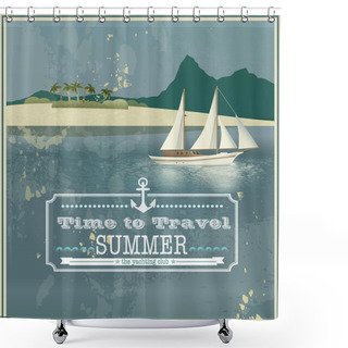 Personality  Time To Travel Background Shower Curtains