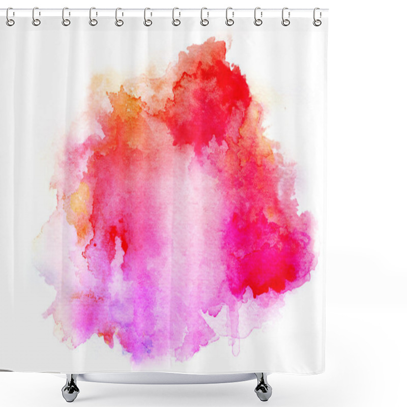 Personality  ink pink watercolor background shower curtains