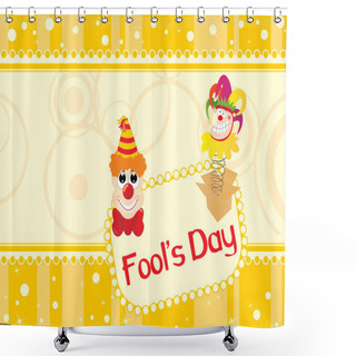 Personality  Yellow Background With Smile Faces Shower Curtains