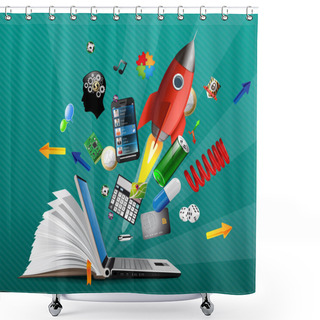 Personality  Knowledge Base - E-learning Possibilities Shower Curtains