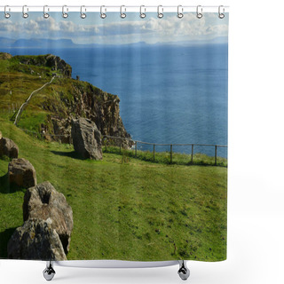 Personality  County Of Donegal, Ireland - September 15 2022 : The Slieve League Shower Curtains