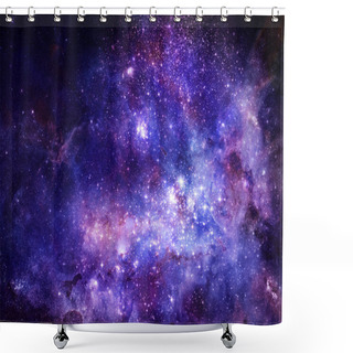 Personality  Nebula Gas Cloud In Deep Outer Space Shower Curtains