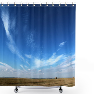 Personality  Dark Blue Sky Shower Curtains