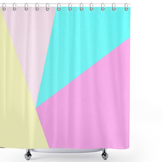 Personality  Abstract Pastel Colored Paper Texture Minimalism Background. Minimal Geometric Shapes And Lines In Pastel Colours. Shower Curtains
