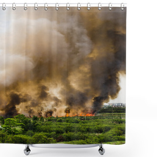 Personality  Fire In The City Overview.  Shower Curtains