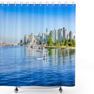 Personality  Vancouver Skyline With Harbor, British Columbia, Canada Shower Curtains