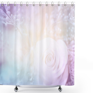 Personality  Dreamy Wedding Card Shower Curtains