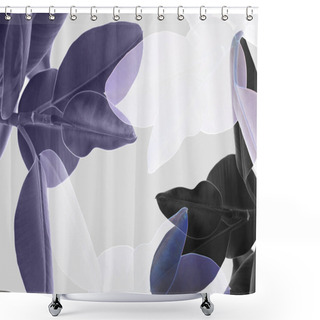Personality  Multiple Exposure Of Ficus  Shower Curtains