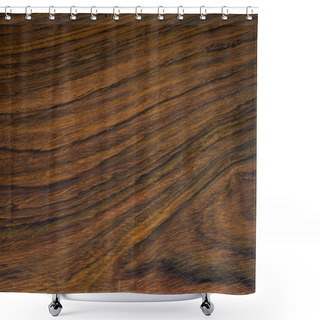 Personality  Texture Of Brazilian Rosewood, Used As Background Shower Curtains