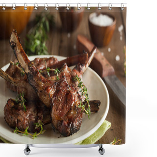 Personality  Organic Grilled Lamb Chops Shower Curtains