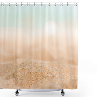 Personality  Closeup Of Some Sand On The Shore Shower Curtains