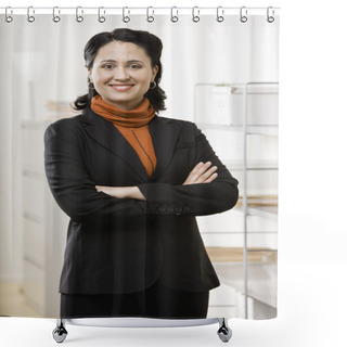 Personality  Businesswoman Shower Curtains