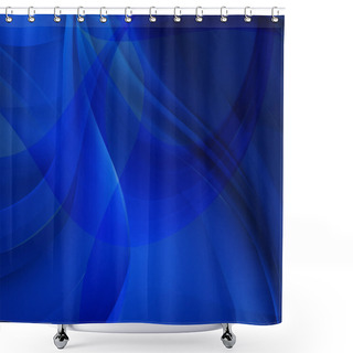Personality  Abstract Blue Background, Vector Illustration Shower Curtains