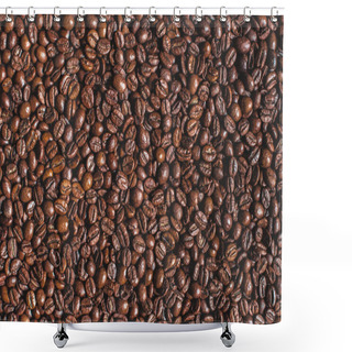 Personality  Roasted Aromatic Brown Coffee Beans Shower Curtains