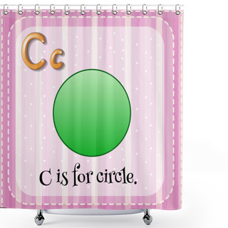 Personality  A Letter C Shower Curtains