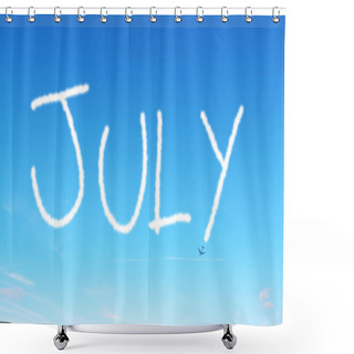 Personality  July Written In The Sky Shower Curtains