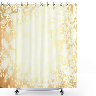 Personality  Abstract Golden Bokeh Background.  Shower Curtains