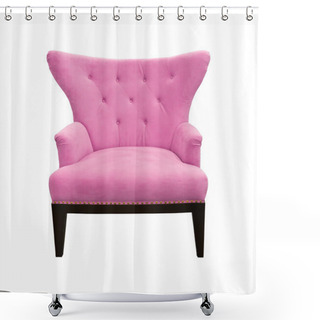Personality  Pink Sofa Isolated Shower Curtains