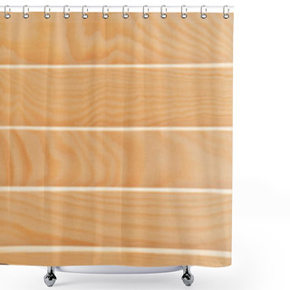Personality  Background Of Pale Brown, Laminated Plastic, With Wood Imitation, Top View, Banner Shower Curtains