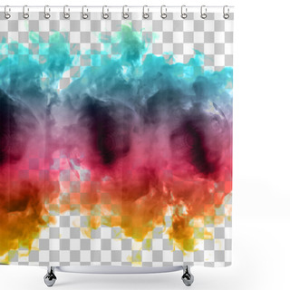 Personality  Vector Color Cloud.  Shower Curtains