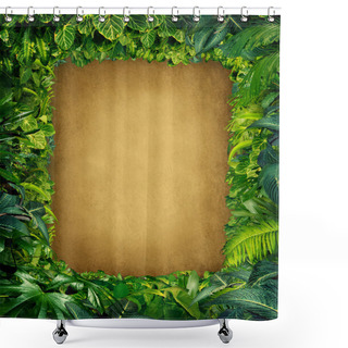 Personality  Wild Jungle Frame Shower Curtains
