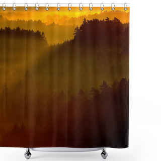 Personality  Valley Of Bohemian Switzerland Park Shower Curtains