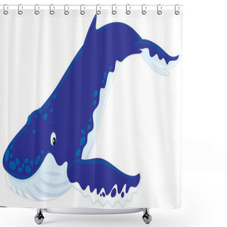 Personality  Hump-backed Whale Shower Curtains