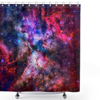 Personality  Purple Nebula In Outer Space. Elements Of This Image Furnished By NASA. Shower Curtains