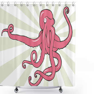Personality  Octopus Shower Curtains