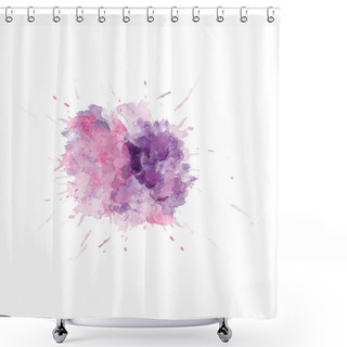 Personality  Watercolor Flower Shower Curtains