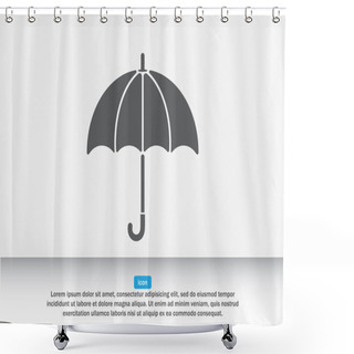 Personality  Umbrella, Protection Icon Shower Curtains
