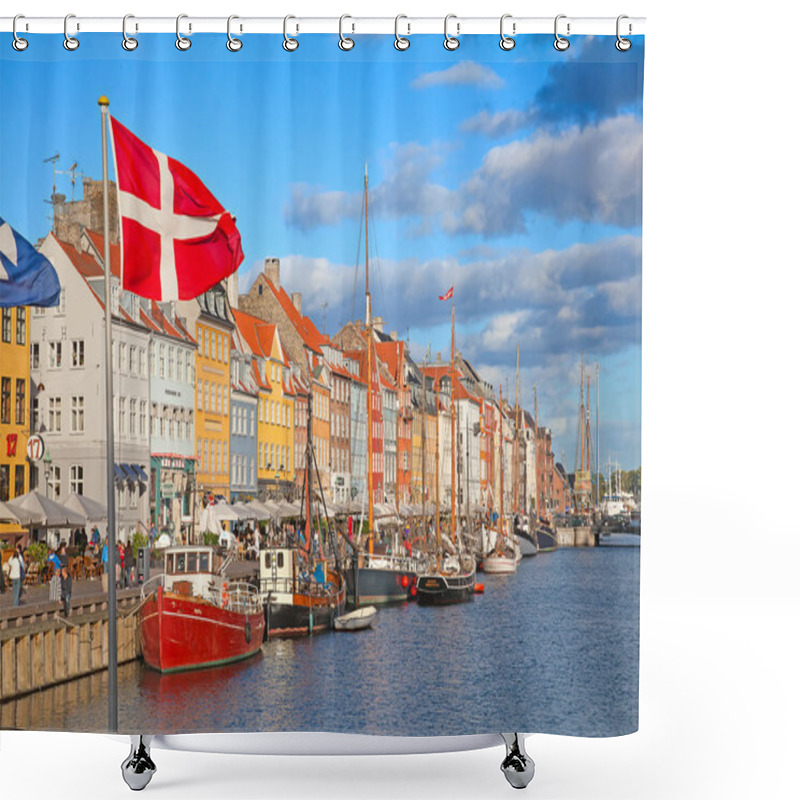 Personality  Copenhagen (Nyhavn District) In A Sunny Summer Day Shower Curtains