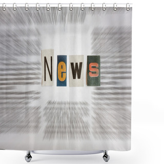Personality  News Concept Shower Curtains