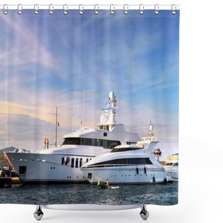 Personality  Luxury Yachts Shower Curtains