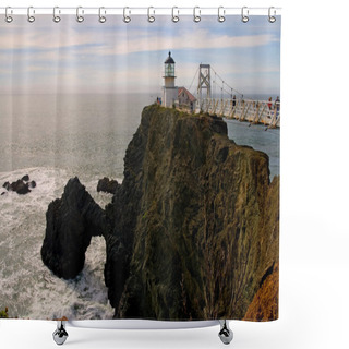 Personality  Point Bonita Lighthouse Shower Curtains