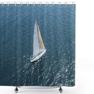 Personality  Sailboat On Ocean Shower Curtains