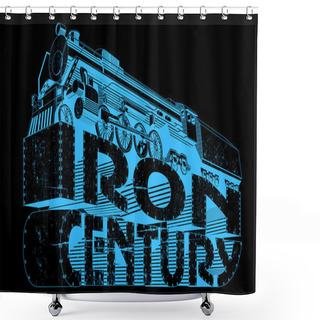 Personality  Iron Century Grunge Shower Curtains