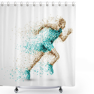Personality  Running Man Shower Curtains