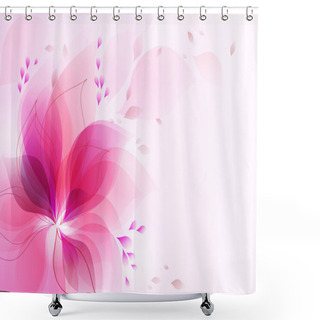 Personality  Abstract Floral Background Shower Curtains