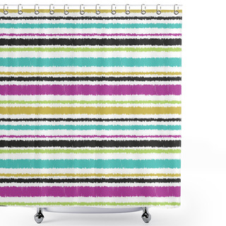 Personality  Striped Textured Pattern Shower Curtains